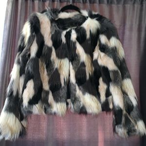 Faux fur coat